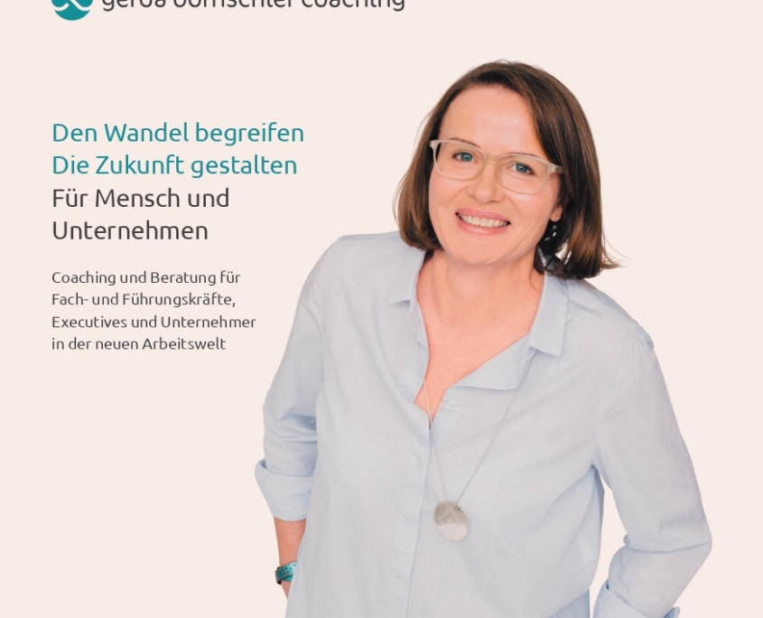 Klappkarte quadratisch, Gerda Bornschier Coaching 1